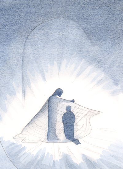 Christ made me see the gold cloak which I now wear, through His generosity by Elizabeth Wang