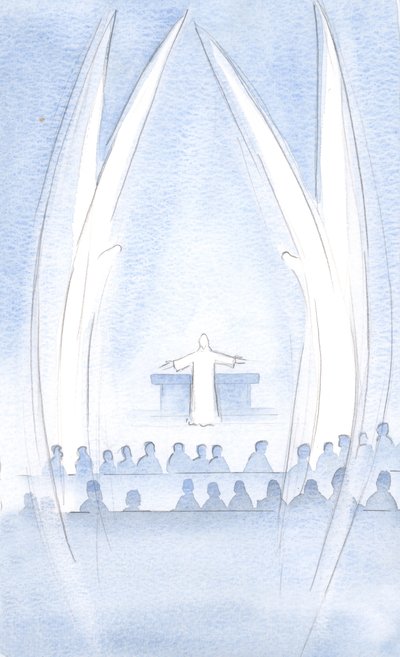 Christ Our Risen Lord Was Present in Us, in His Glory and Power, Guarded by His Holy Angels by Elizabeth Wang