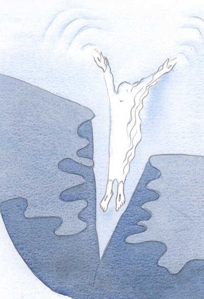 Christ plunges into many hearts, in communion, going where He is called, even accepting indifference by Elizabeth Wang