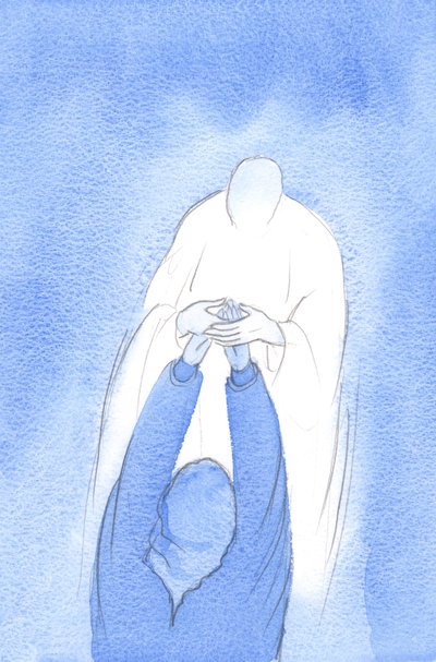 Christ took my hands during Holy Communion, saying: be confident, turn to me in everything, with every joy, problem or query by Elizabeth Wang