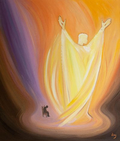 Even in our weakness the small prayer we offer with Christ is glorious and powerful. by Elizabeth Wang