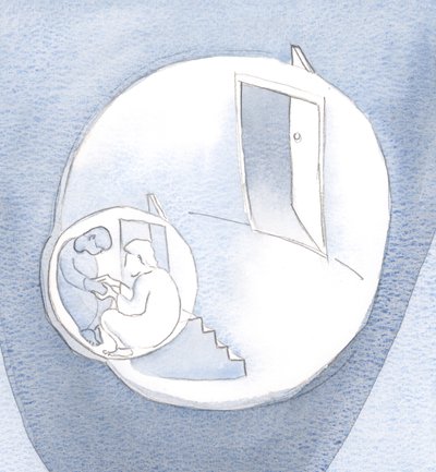 He climbed into the innermost room of my heart, to sit silently in companionship, holding my hand. by Elizabeth Wang