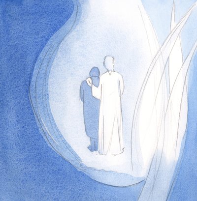 He strolled around His little Kingdom, which is my soul, comforting me, as His angels stood by by Elizabeth Wang