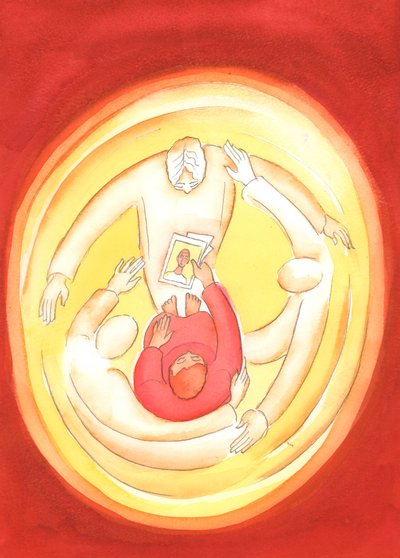 Held in the love of the Three Divine Persons, we can intercede for others by Elizabeth Wang