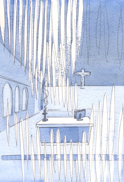 How many Angels! A great number were clustered within the Church to celebrate Our Lady
