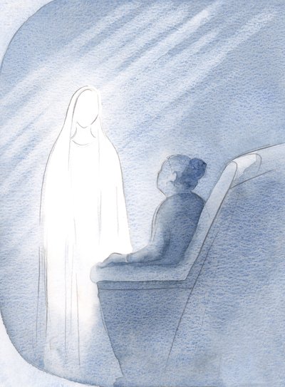 I stayed in prayer with the Virgin Mary, this queen and true mother, asking Her help for the church and for the world by Elizabeth Wang