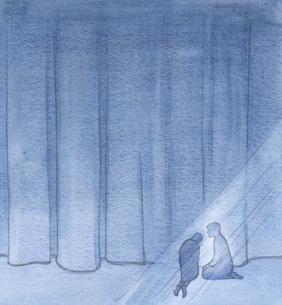 I was helped and calmed, there in the darkness, by Christ