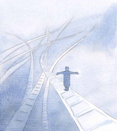 I was shown how Jesus supports me, as we go towards the ever-present Father, along strange and surprising routes by Elizabeth Wang