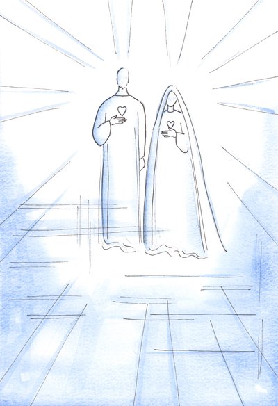I was shown the Two Hearts: of the sinless Christ, and of His Immaculate Mother, in the Radiant Light of Heaven by Elizabeth Wang