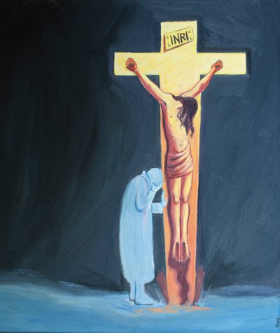 If Our Sufferings Make It Hard to Pray We Can Simply Lean on the Cross, Close to Christ, Resting in Him, and Patiently Endure Our Difficulties by Elizabeth Wang