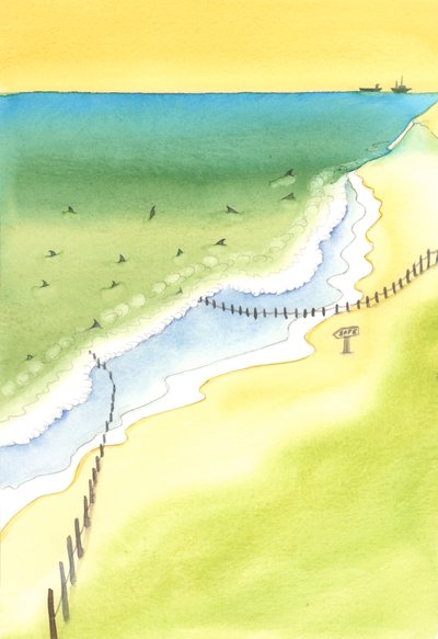If we guide a person towards danger, we are responsible for their injuries, whether on a beach, or through publishing bad books, or in any area of life, 2003 by Elizabeth Wang