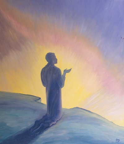 In his life on earth Jesus prayed to His Father with praise and thanks by Elizabeth Wang