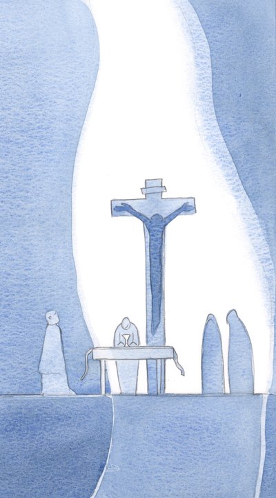 In my nothingness I can expect everything I need from God, since by His grace and mercy He created me, and sent His Son to die for me. by Elizabeth Wang
