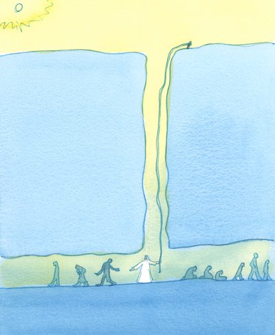 In our misery and sin, we are like people trapped underground in a coal-mine by Elizabeth Wang