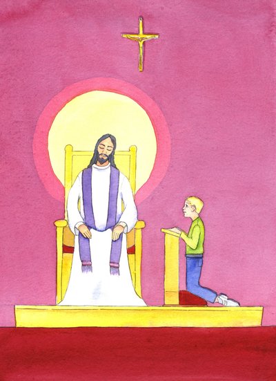 In the sacrament of Confession, the priest ministers in the person of Christ, bringing His compassion and mercy to the penitent by Elizabeth Wang