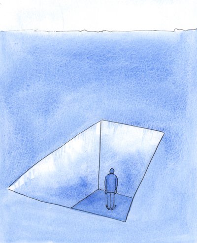 It can happen that someone finds himself so isolated and unhappy, through his mistakes and much-regretted decisions, 2004 by Elizabeth Wang