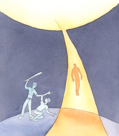 It is the Holy Spirit, the Spirit of Love, Who carries souls to Heaven when we die, 2004 by Elizabeth Wang
