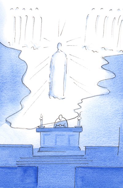 It was as though the floor of Heaven itself was extended over the altar, so that Christ was Present both in Heaven and on the Altar by Elizabeth Wang