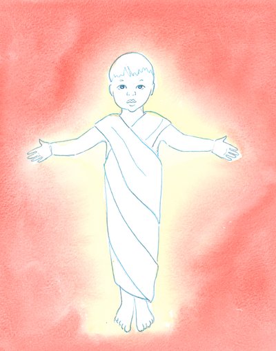 Jesus Christ is true God, who took on our human nature, having the humility and goodness to come amongst us as a mere infant by Elizabeth Wang