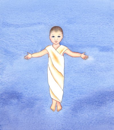 Jesus Christ is true God, who took on our human nature, having the humility and goodness to come amongst us as a mere infant by Elizabeth Wang