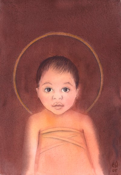 Jesus Christ Is True God, Who Took on Our Human Nature, Having the Humility and Goodness to Come Amongst Us as a Mere Infant by Elizabeth Wang