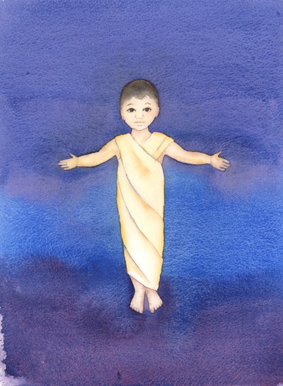 Jesus Christ is true God, who took on our human nature, having the humility and goodness to come amongst us as a mere infant by Elizabeth Wang