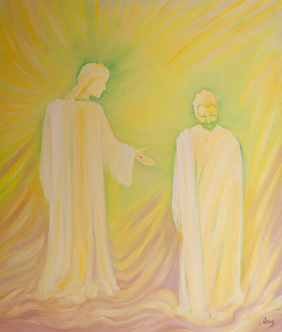 Jesus honours St Joseph His foster-father and asks us to admire his virtues and ask for his prayers by Elizabeth Wang