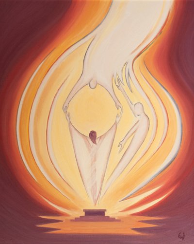 Jesus our High Priest prays for us to the Father in the Spirit at every Mass by Elizabeth Wang