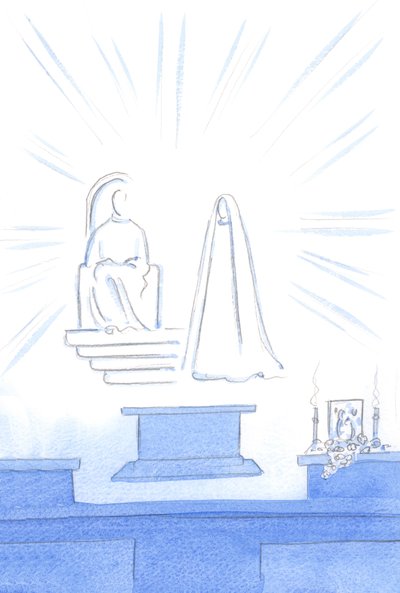 Just as, for an earthly party, we have guests, music and light, so Heavenly guests attend the 