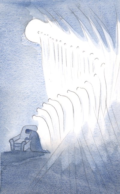 My Guardian Angel, and many others, bowed in reverent prayer at the words: Glory be to the Father by Elizabeth Wang