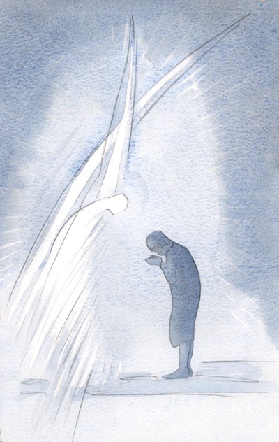 My own Holy Guardian Angel repeats the prayer I make, bowing low and saying in the name of Christ: 