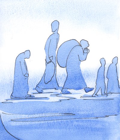 On Their Way to a Wonderful Country: The Church is like a group of thoughtful refugees who expect danger, flight and hardship. They carry what they need by Elizabeth Wang
