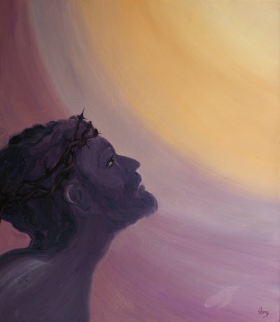 On the Cross Jesus loved His fellow men and women with His divine love and offered an infinite reparation for their offences. by Elizabeth Wang