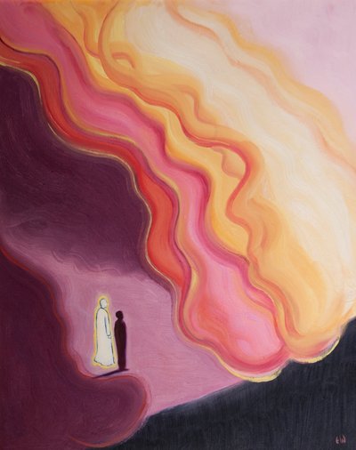 Only through Christ can we face the overwhelming purity and power of the Godhead by Elizabeth Wang