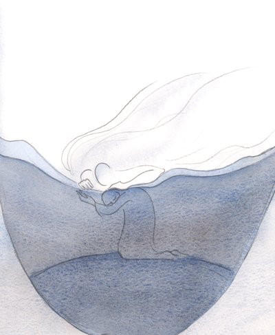 Our littlest prayers are welcomed, heard, and rewarded by God, who is like a father stroking his beloved child by Elizabeth Wang