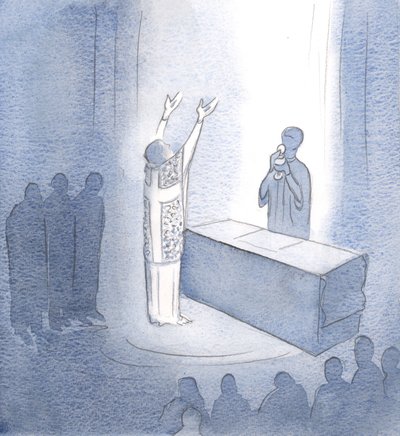 Our prayers are heard for this reason: They are joined to the prayer of Christ who is present, our eternal High Priest. by Elizabeth Wang