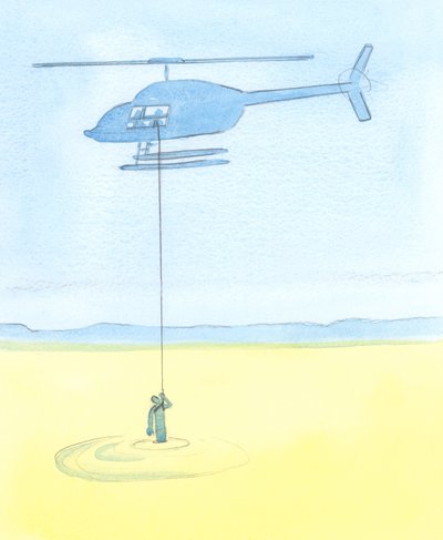 People are helped by our intercessions for them in prayer as surely as a desperate person caught in a quicksand is helped by friends who winch him to safety from a helicopter by Elizabeth Wang