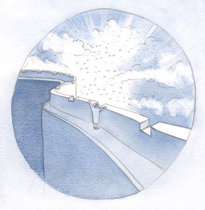 Prayer is like a glimpse of eternity, seen from the battlements of our earthly dwelling, as we pause and turn to God by Elizabeth Wang