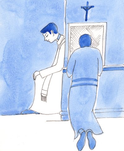 Priests should be like Christ, Who invited people to repent of their sins by Elizabeth Wang