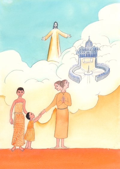 The Catholic way of life consists of love and obedience, 2003 by Elizabeth Wang