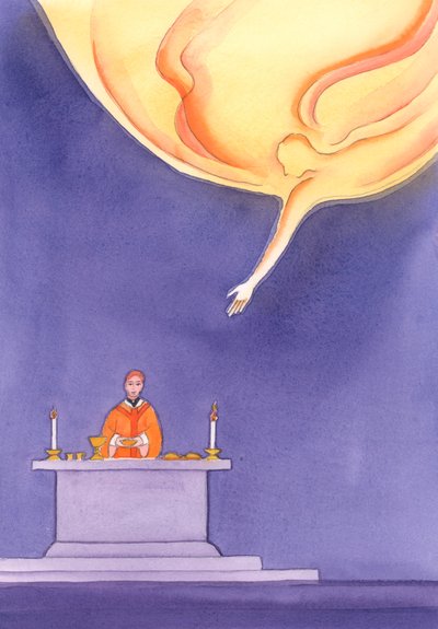 The Father accepts with delight the gifts we have brought to the altar by Elizabeth Wang