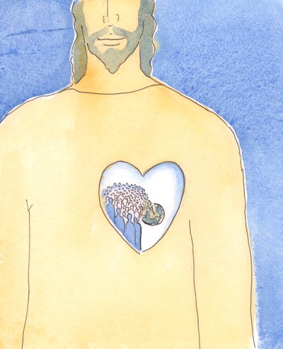 The Heart of Jesus Christ our Saviour is so vast that it contains the whole universe, our world, and everyone on it by Elizabeth Wang