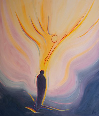 The Holy Spirit is like fire from Heaven, bringing us His love, purity, wisdom and power by Elizabeth Wang