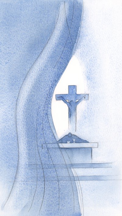 The Holy Spirit pierces the veil at the Holy Mass, and reveals to us the mystery of Christ