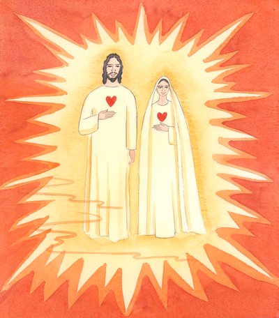 The Two Holy Hearts: I was shown the sinless Christ, and His Immaculate Mother, in the Radiant Light of Heaven by Elizabeth Wang
