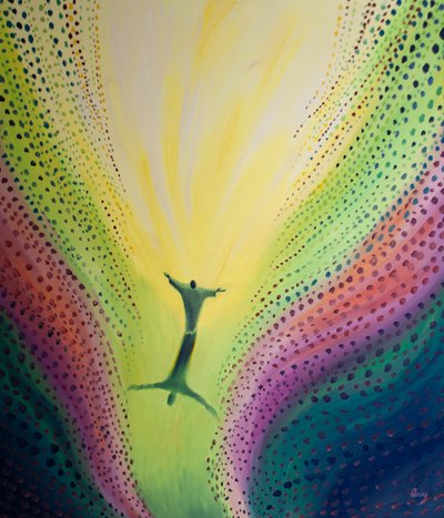 The angels rejoice at Jesus
