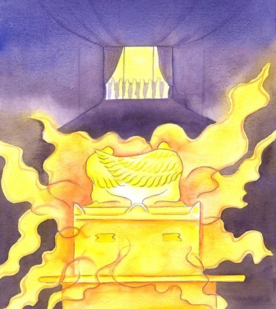 The glory of God rested upon the 
