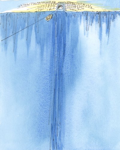 The journey from life to death is like being on a cable-car between two mountains by Elizabeth Wang