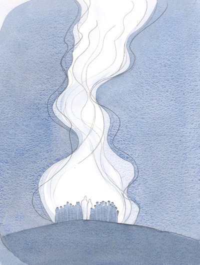 The prayer of the Church, offered through Jesus, and with Mary, is like an umbilical cord that ascends to the Father and joins us to heaven. by Elizabeth Wang