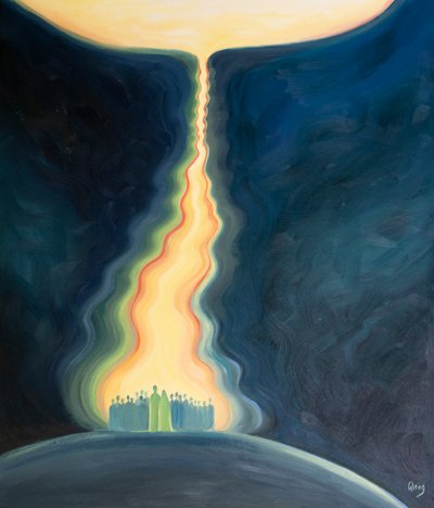 The prayer of the Church, offered through Jesus, and with Mary, is like an umbilical cord that ascends to the Father and joins us to heaven. by Elizabeth Wang